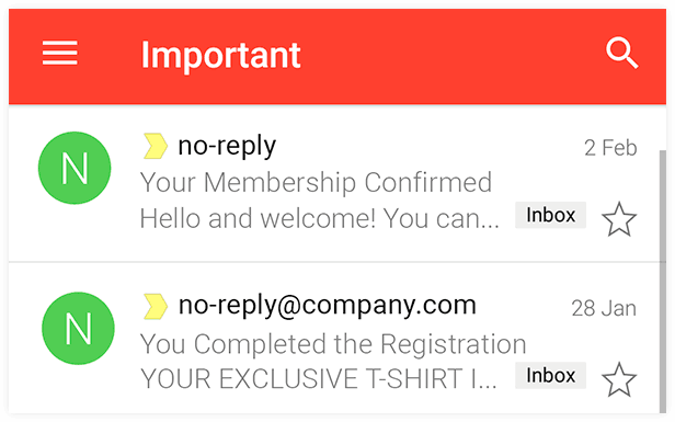 You use a no-reply domain