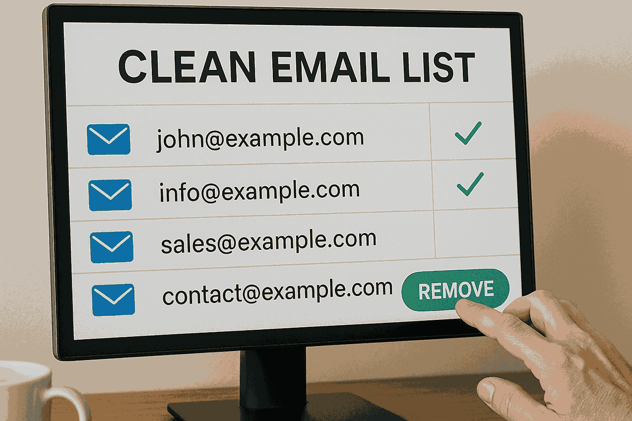 Clean email list