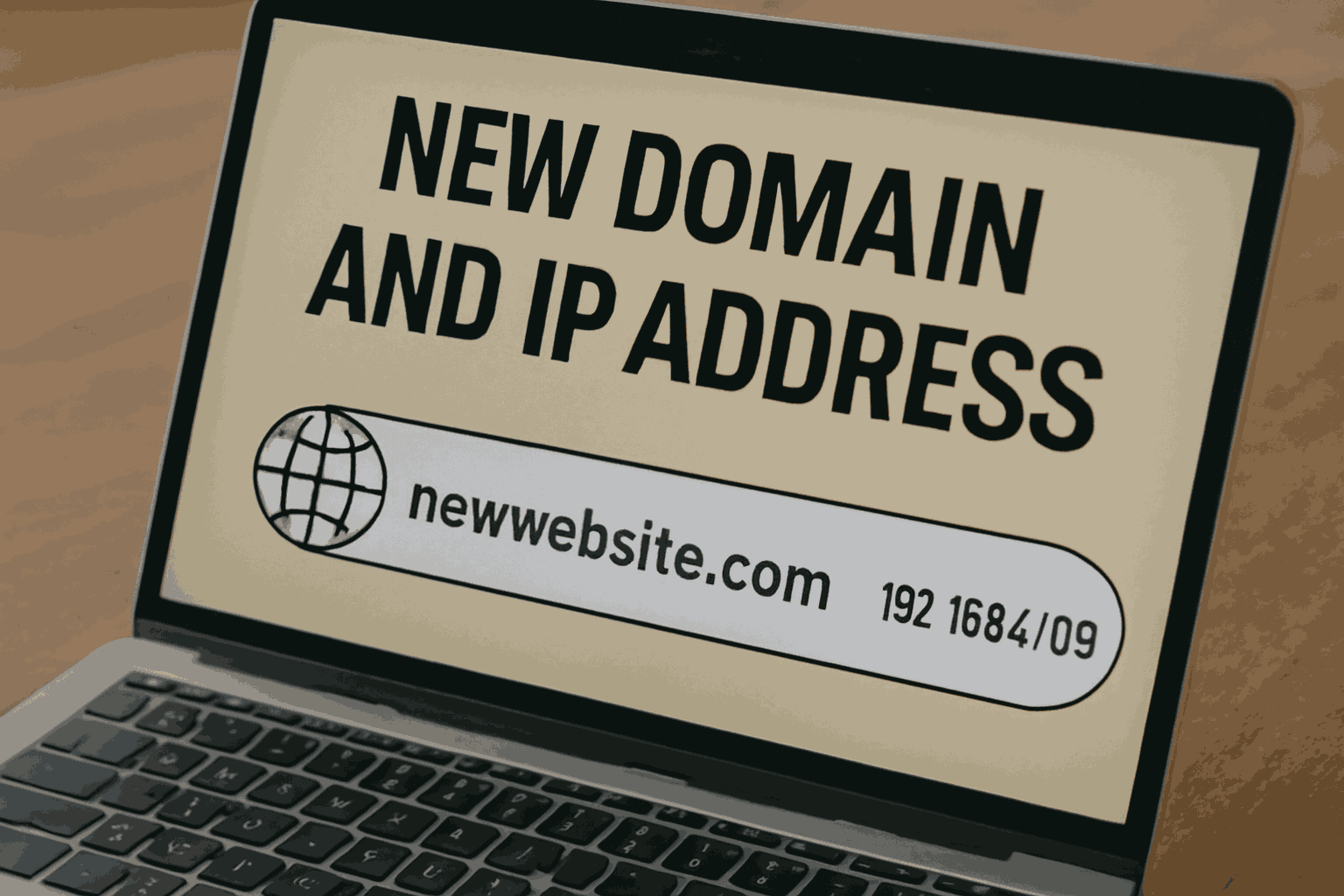 New domain and ip address