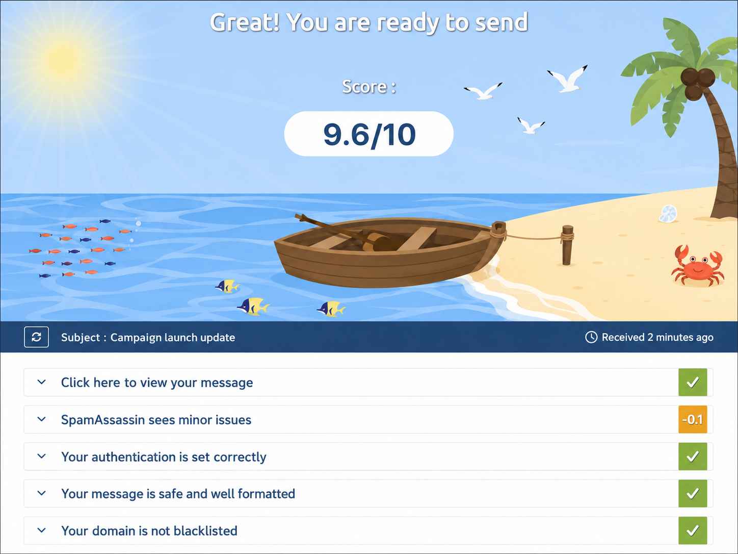 Mail-Tester Dashboard